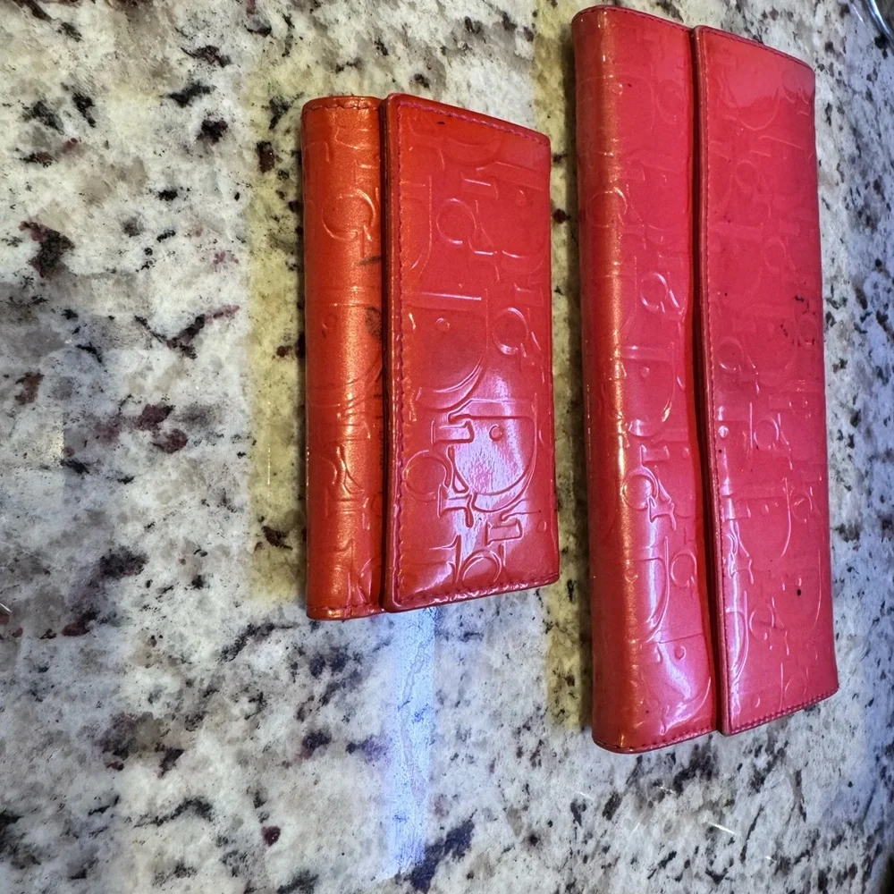 Christian Dior wallet & key holder set